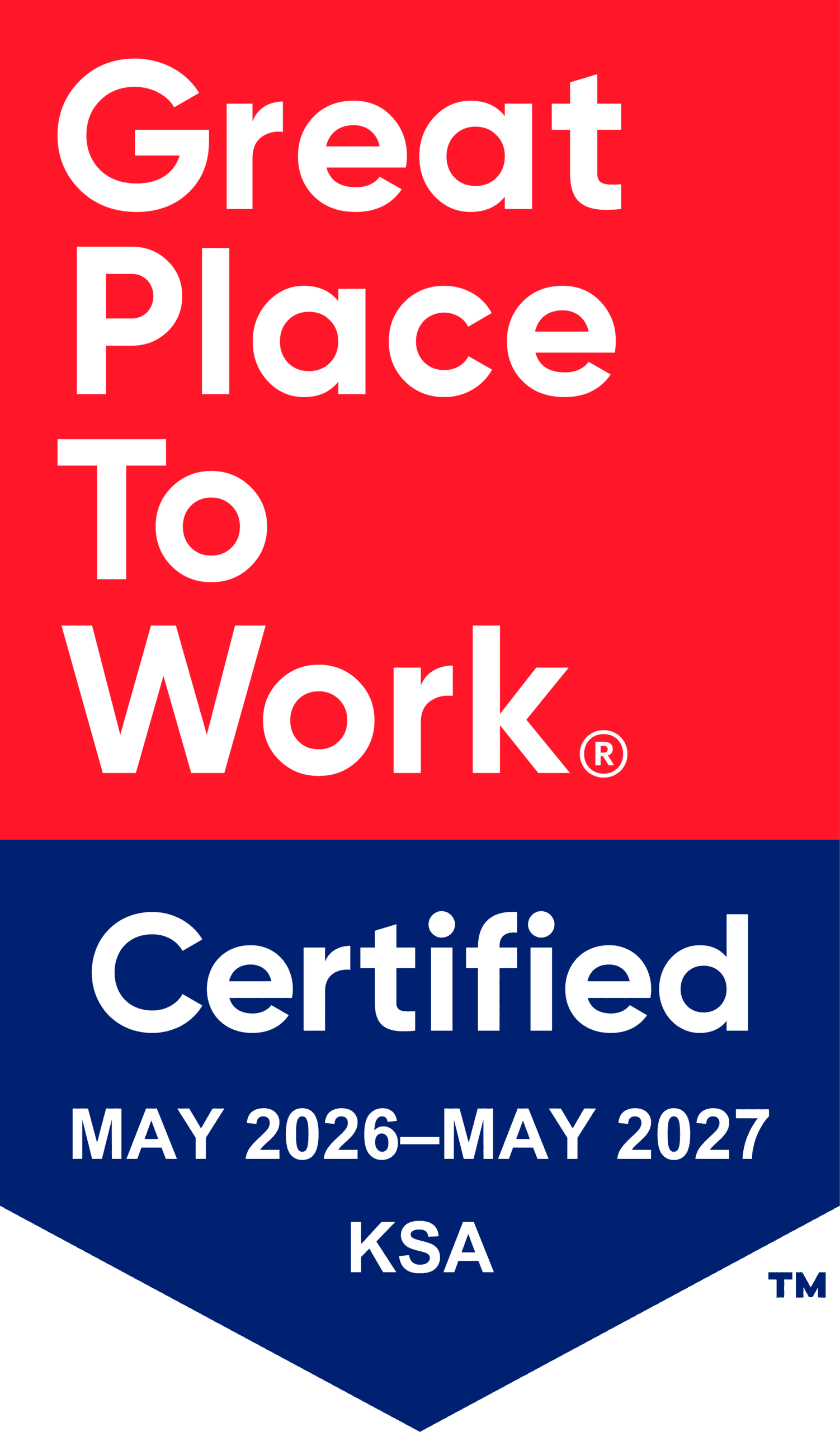 Great Place to Work Certified — JAN 2025–JAN 2026, UAE